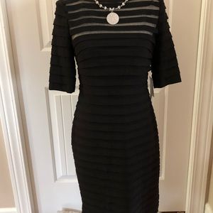 NWT Simply Liliana sheer panel dress sz6